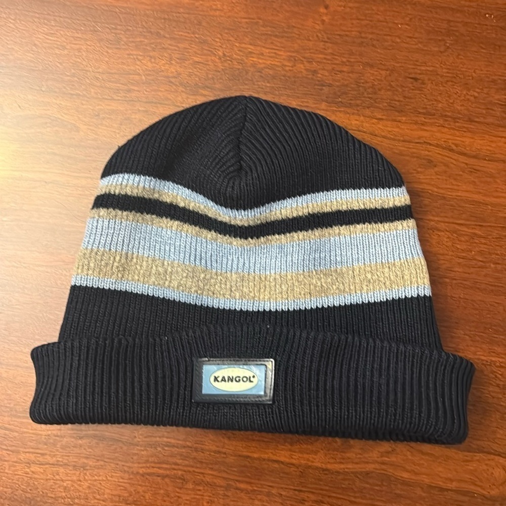 Kangol Beanie Hat Y2K Navy & Baby Blue